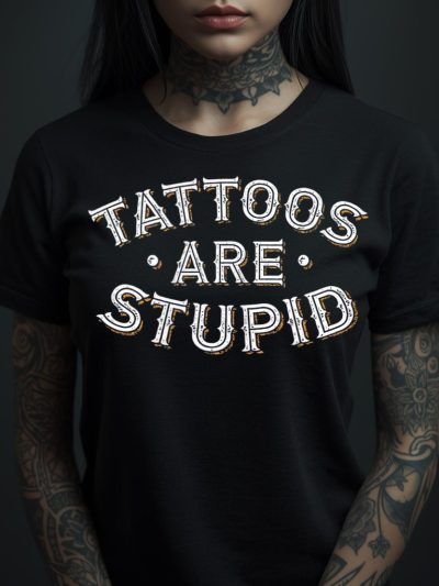 Tattoos Are Stupid Vintage Women's T-shirt