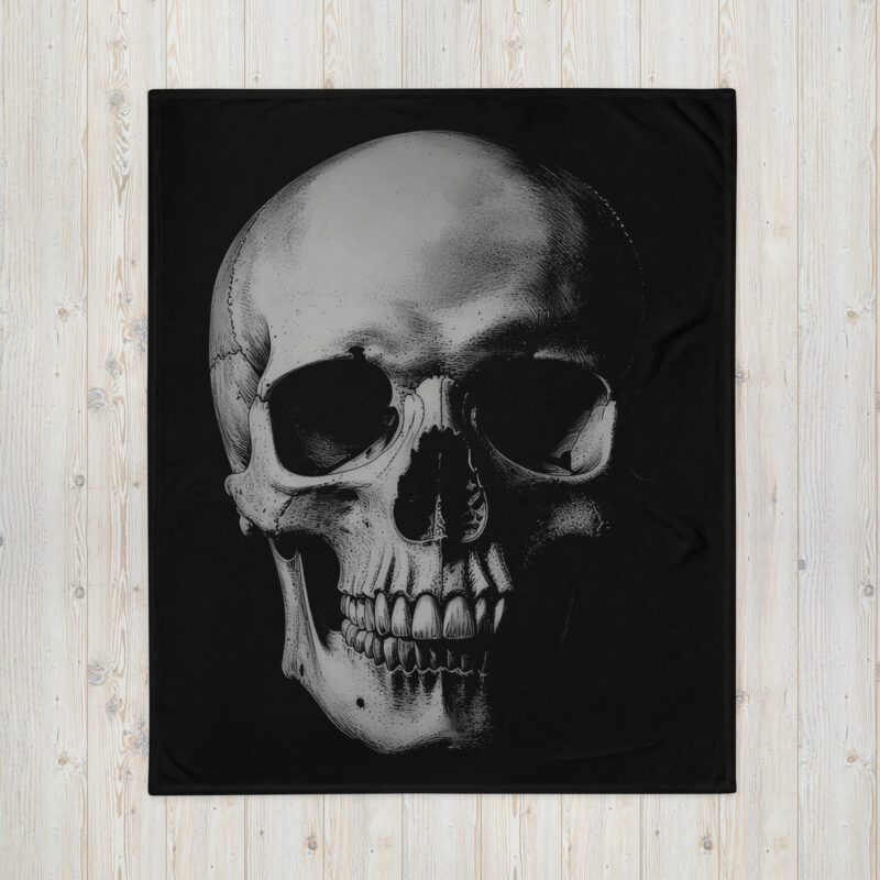 Realistic Skull Pläd - Bild 2