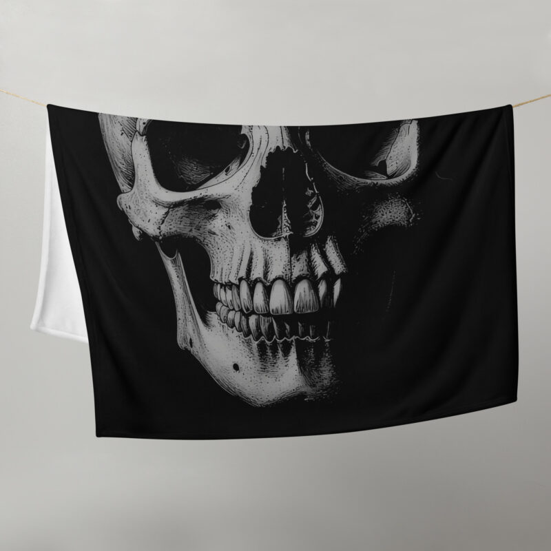 Realistic Skull Pläd - Bild 3