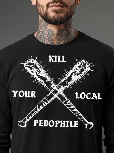 Local Pedophile Långärmad T-shirt