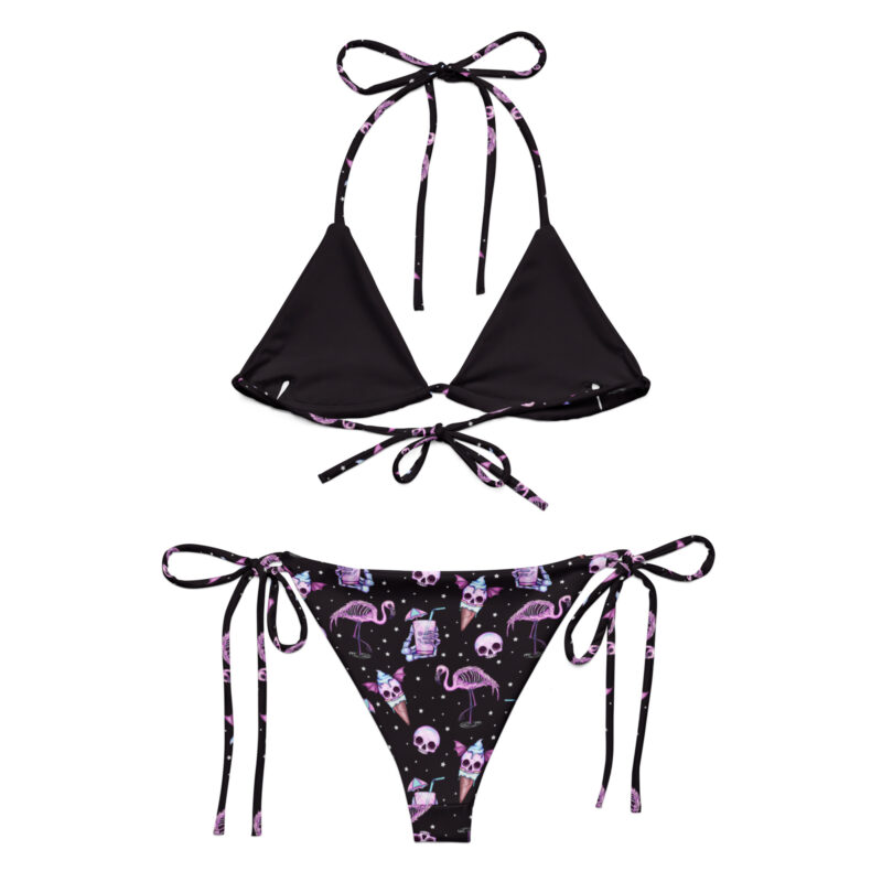 Gothic Beach Black String Bikini - Bild 2