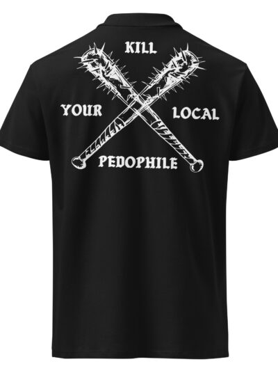 Local Pedophile Pikétröja [Ryggtryck]