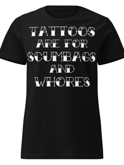 Scumbags And Whores Women's T-shirt Svart