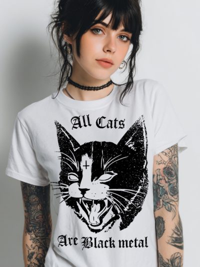 All Cats Are Black Metal T-shirt