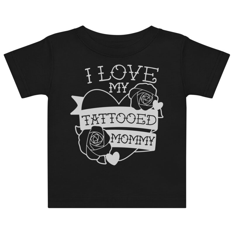 Tattooed Mommy Baby T-shirt Svart
