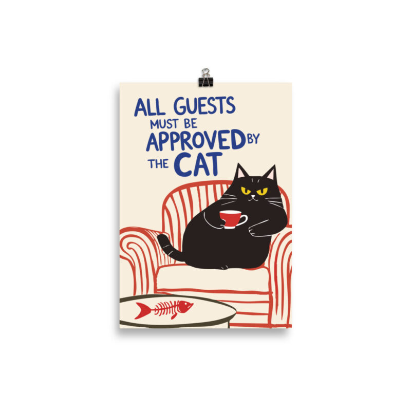 Approved By The Cat Poster - Bild 5