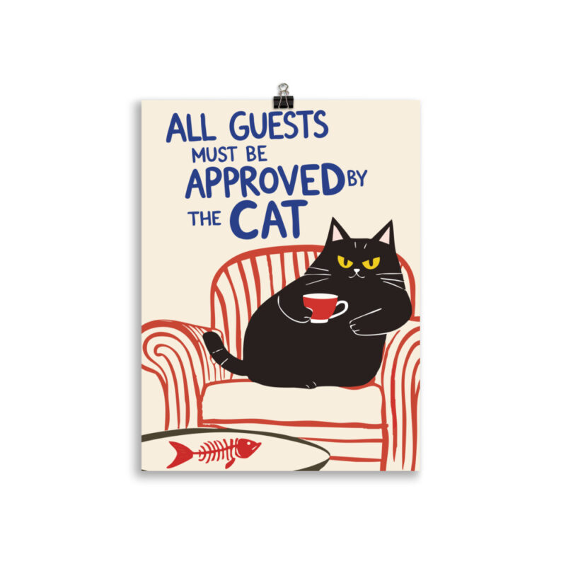 Approved By The Cat Poster - Bild 4
