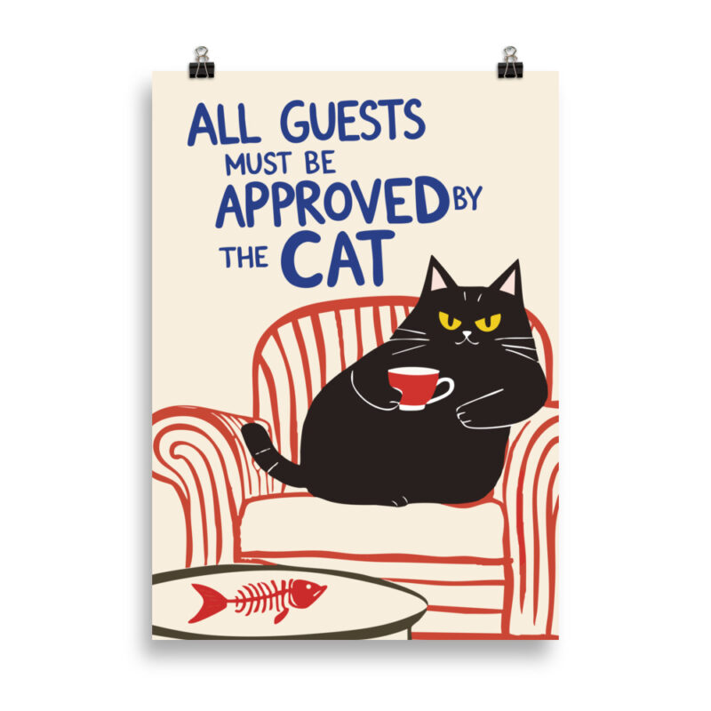 Approved By The Cat Poster - Bild 3