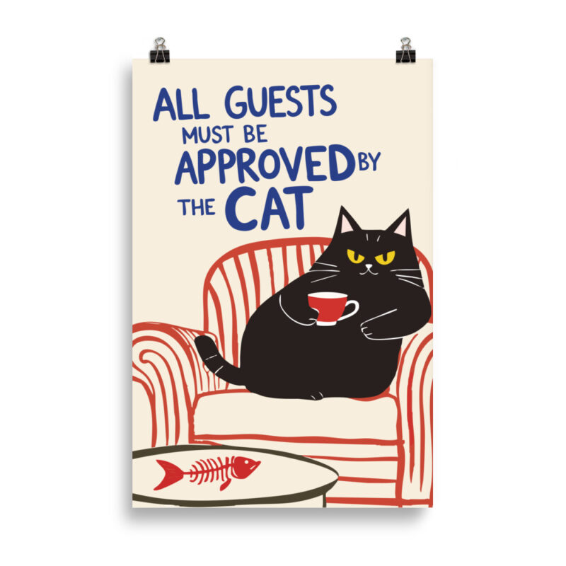 Approved By The Cat Poster - Bild 2