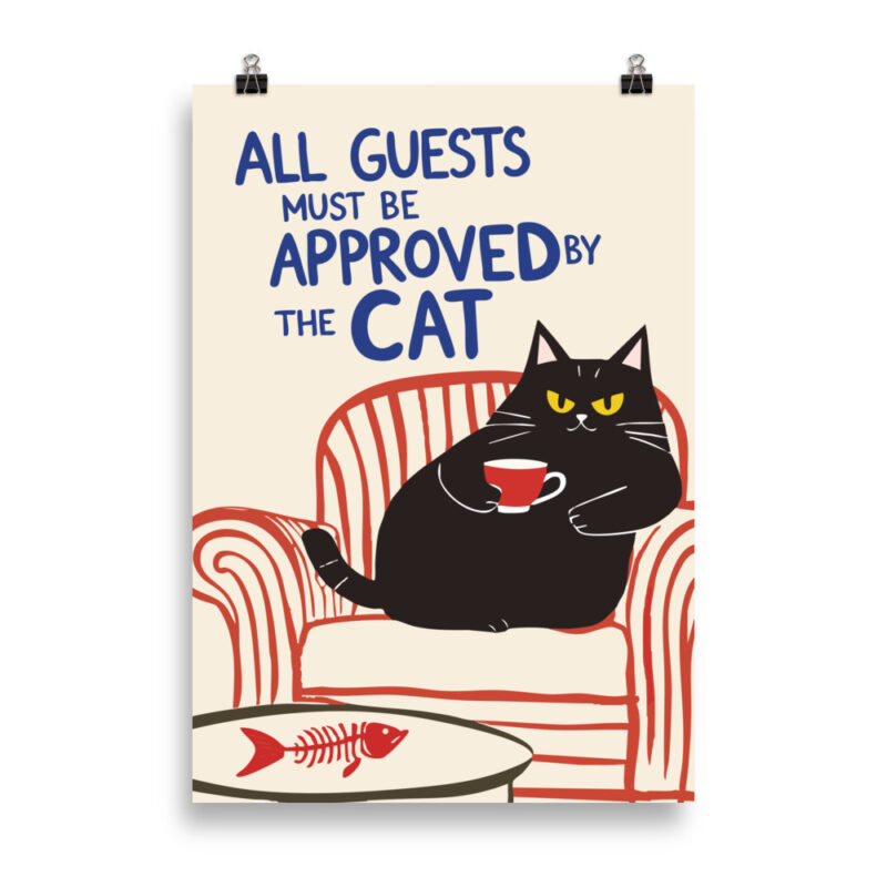 Approved By The Cat Poster
