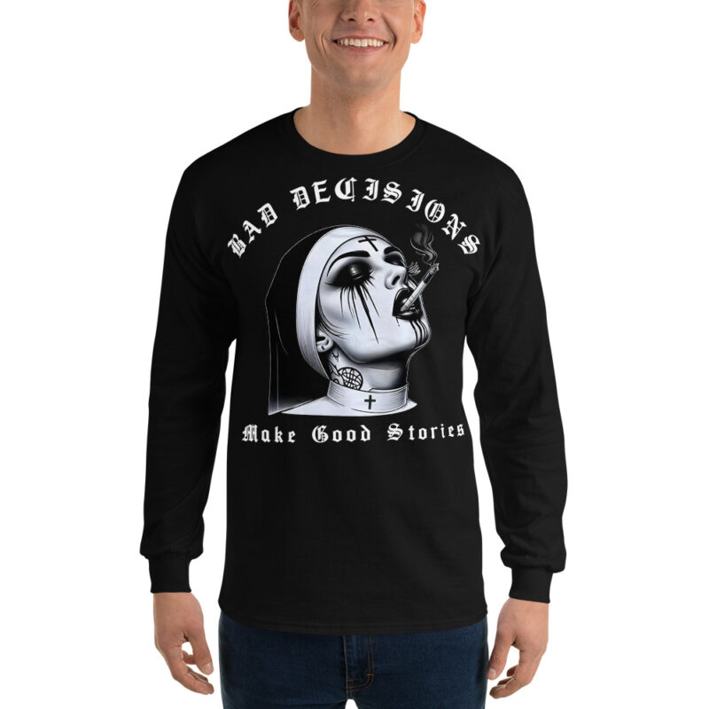 Bad Decisions Långärmad T-shirt Svart - Bild 2