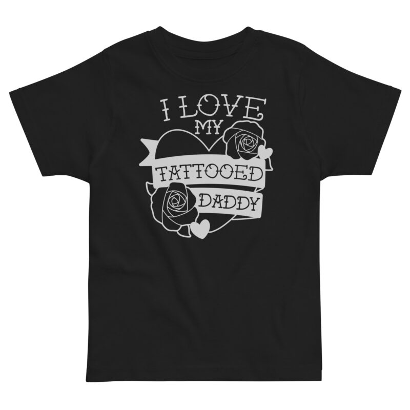 Tattooed Daddy Barn T-shirt Svart