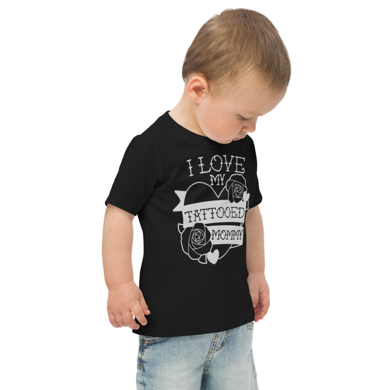 Tattooed Mommy Barn T-shirt Svart - Bild 3