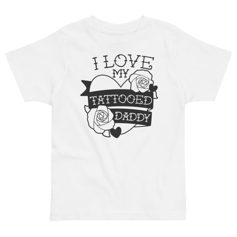 Tattooed Daddy Barn T-shirt Vit