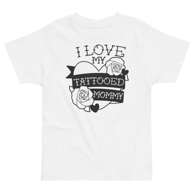 Tattooed Mommy Barn T-shirt Vit