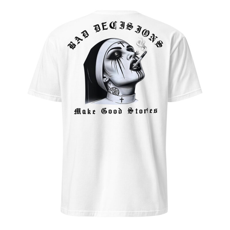 Bad Decisions T-shirt Vit [Ryggtryck]