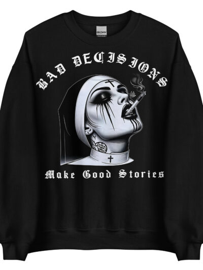 Bad Decisions Sweatshirt Svart