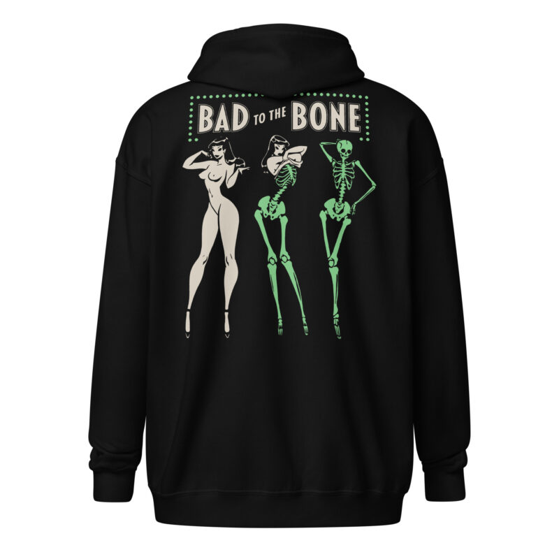 Bad To The Bone Zip Hoodie