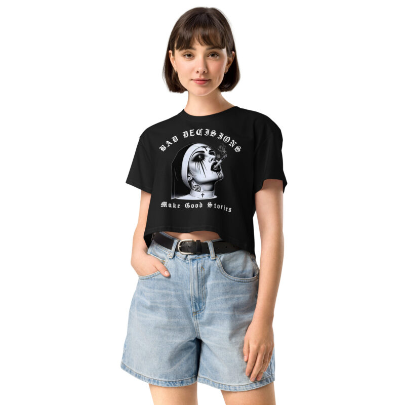Bad Decisions Crop Top Svart - Bild 3