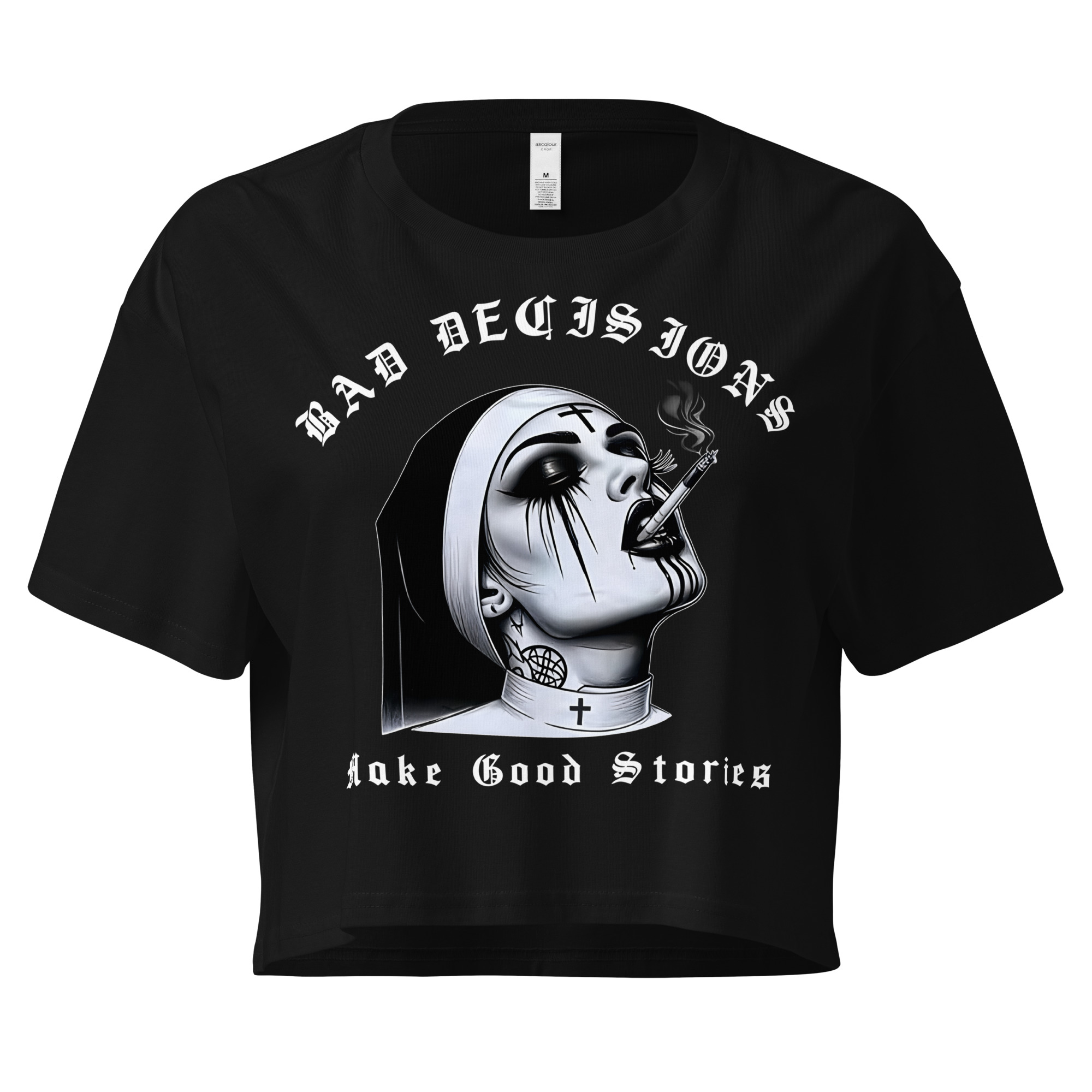Bad Decisions Crop Top Svart - Bild 2