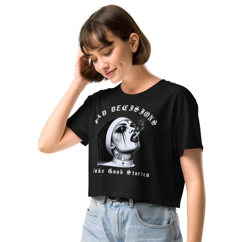 Bad Decisions Crop Top Svart - Bild 2
