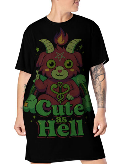 Cute As Hell T-shirt Klänning