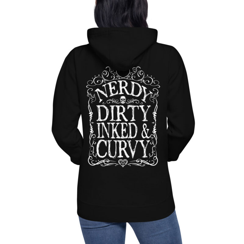 Nerdy, Dirty, Inked & Curvy Hoodie - Bild 2