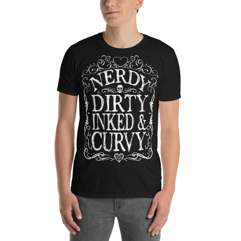 Nerdy, Dirty, Inked & Curvy T-shirt - Bild 2