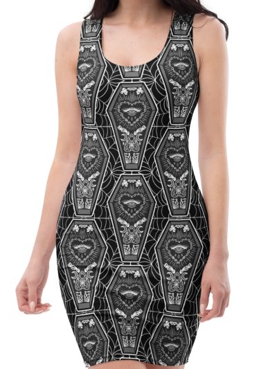 Goth Coffin Bodycon Klänning