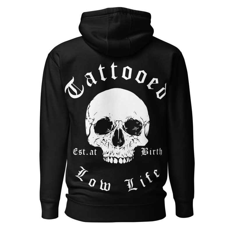 Tattooed Low Life Hoodie Svart