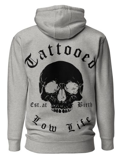 Tattooed Low Life Hoodie Grå