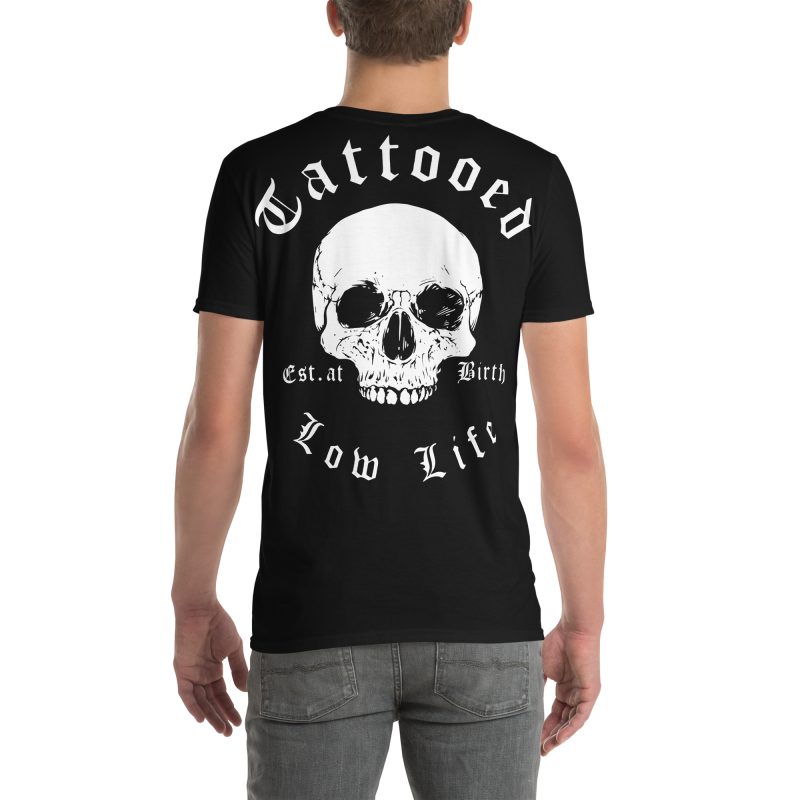 Tattooed Low Life T-shirt Svart [Ryggtryck] - Bild 3