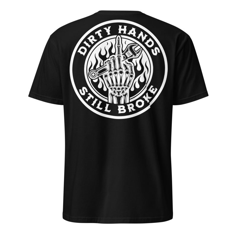 Dirty Hands T-shirt Svart [Ryggtryck]