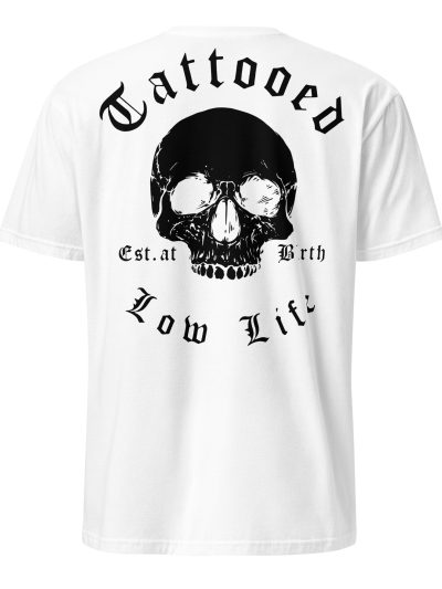 Tattooed Low Life T-shirt Vit [Ryggtryck]
