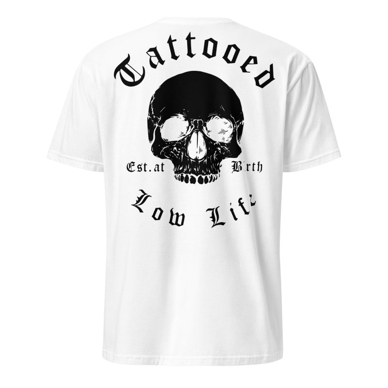 Tattooed Low Life T-shirt Vit [Ryggtryck]