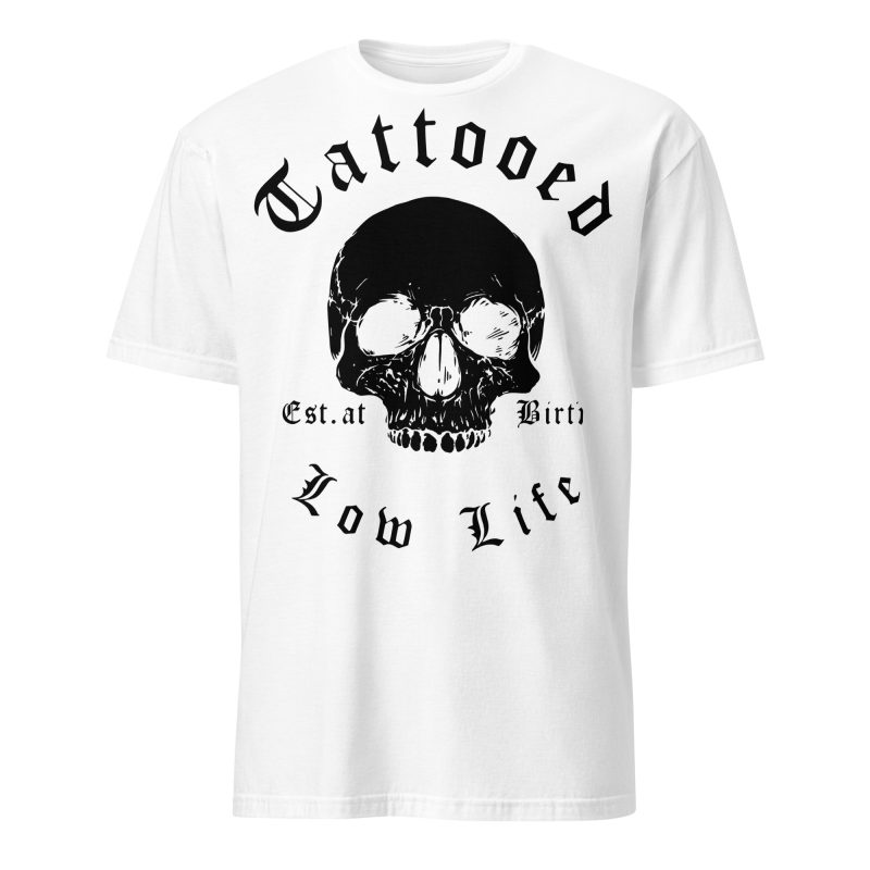 Tattooed Low Life T-shirt Vit - Bild 2