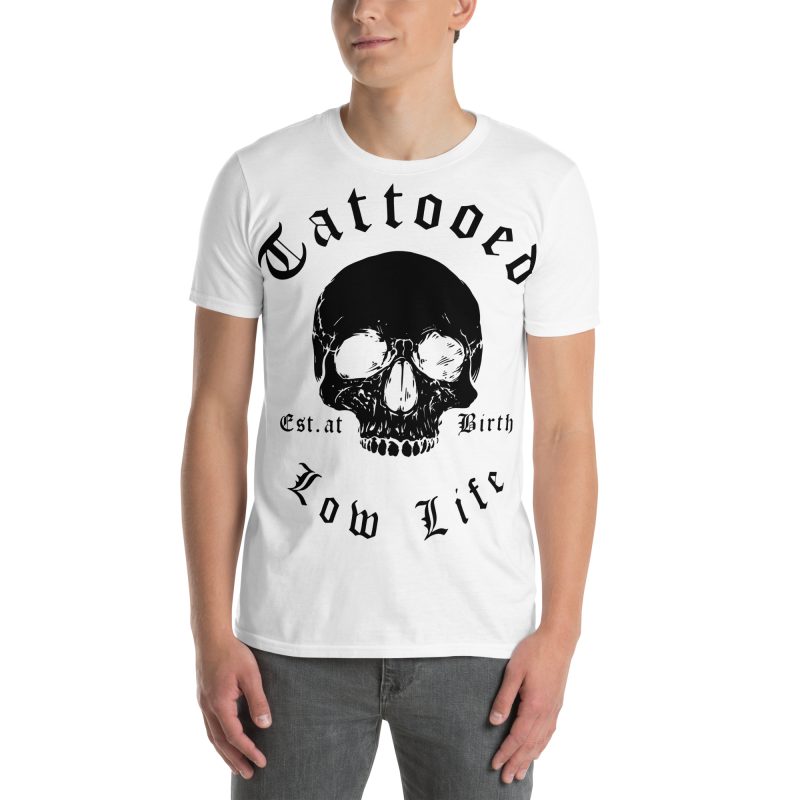Tattooed Low Life T-shirt Vit - Bild 3