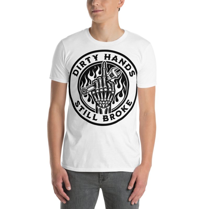 Dirty Hands T-shirt Vit - Bild 2