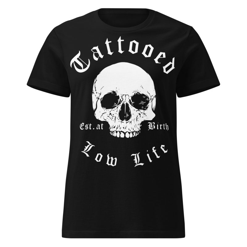 Tattooed Low Life Women's T-shirt Svart