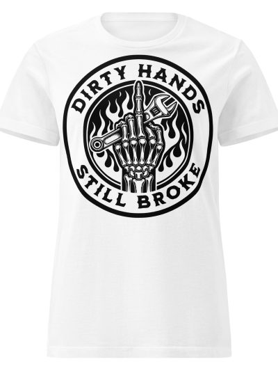 Dirty Hands Women's T-shirt Vit