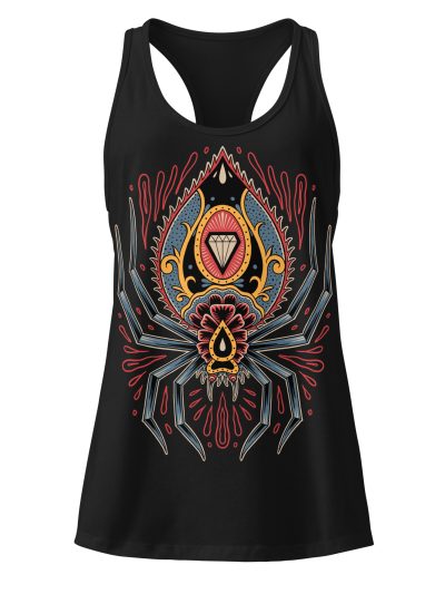 Spider Tattoo Racerback Linne