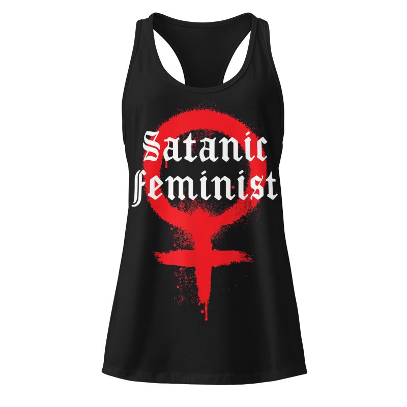 Satanic Feminist Racerback Linne