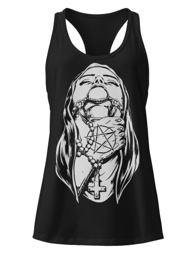 Choked Up Nun Racerback Linne