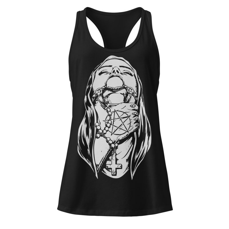 Choked Up Nun Racerback Linne
