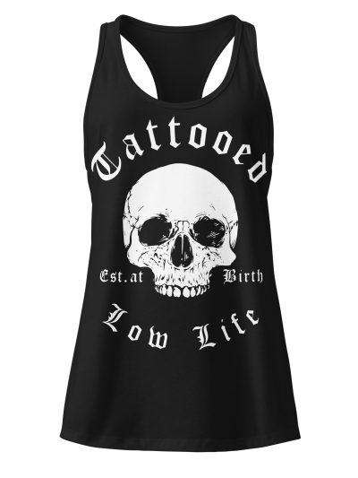 Tattooed Low Life Racerback Linne Svart