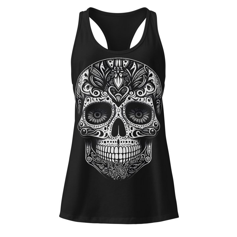 Dia De Los Muertos Racerback Linne