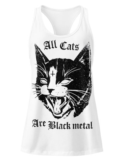 All Cats Are Black Metal Racerback Linne