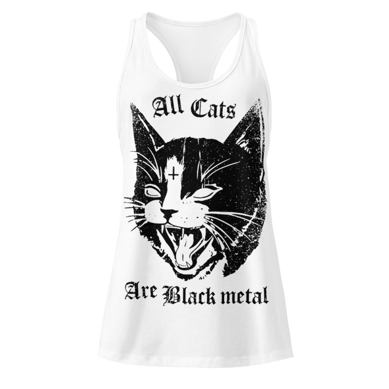 All Cats Are Black Metal Racerback Linne