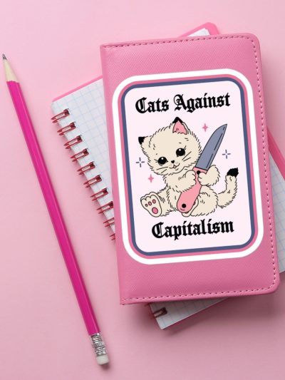 Cats Against Capitalism Sticker
