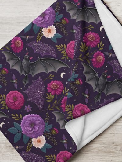 Floral Bats Pläd